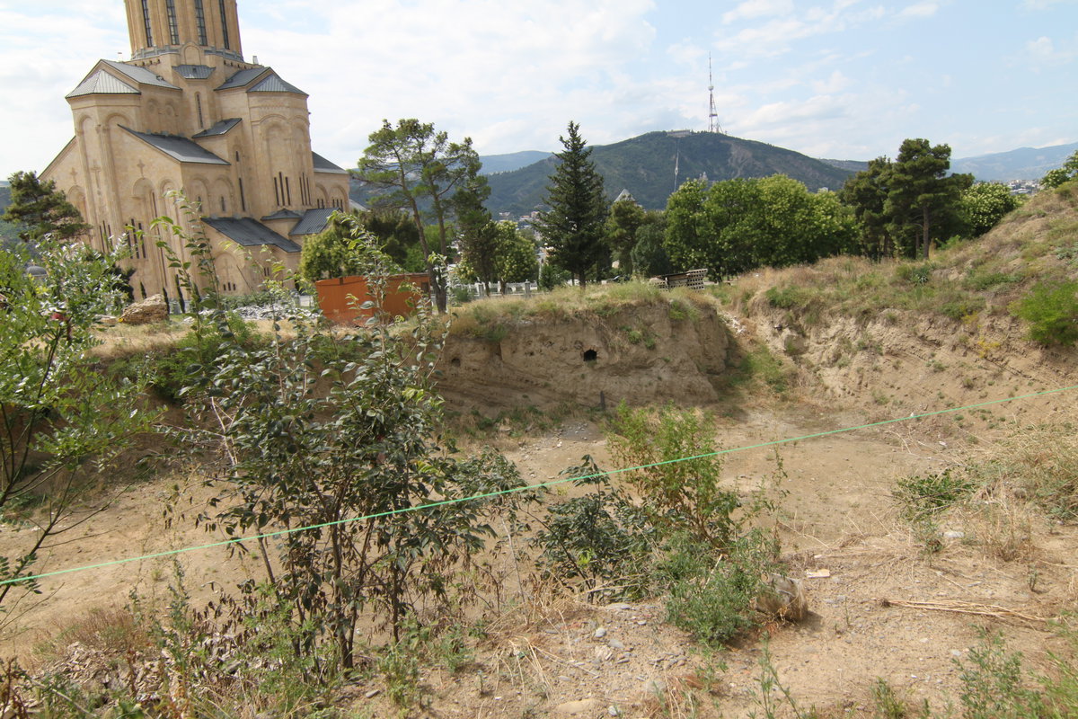 Exposed tombs, Armenian Pantheon of Tbilisi, Tbilisi, Georgia, 2011