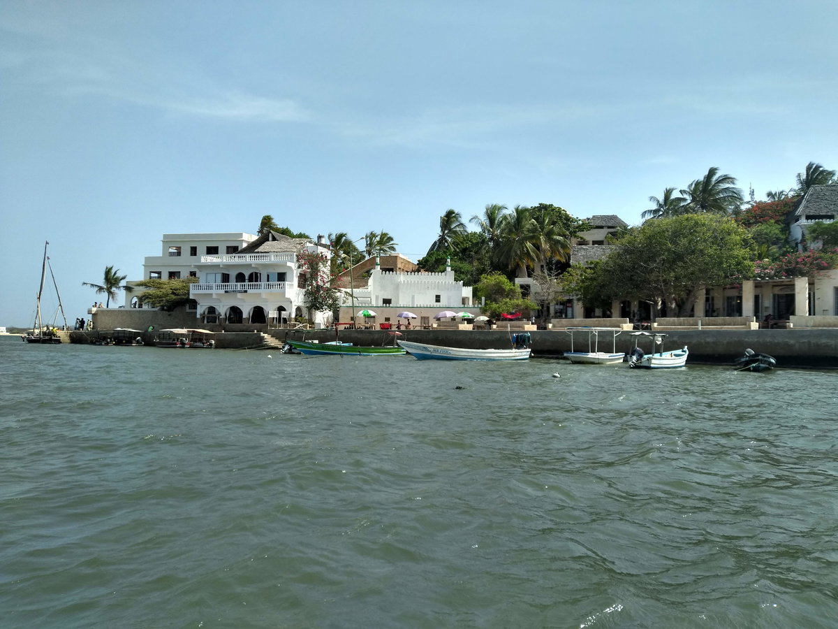 Lamu sea buildings, Lamu, Kenya, 2022