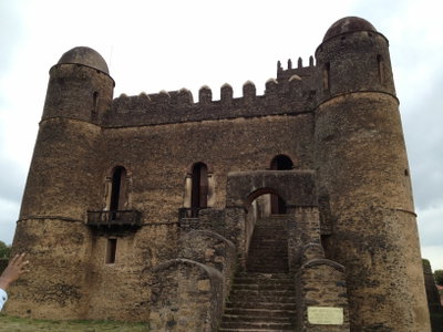 Fasilides Palace in Fasil Ghebbi, Gondat, Ethiopia, Gondar, 2012