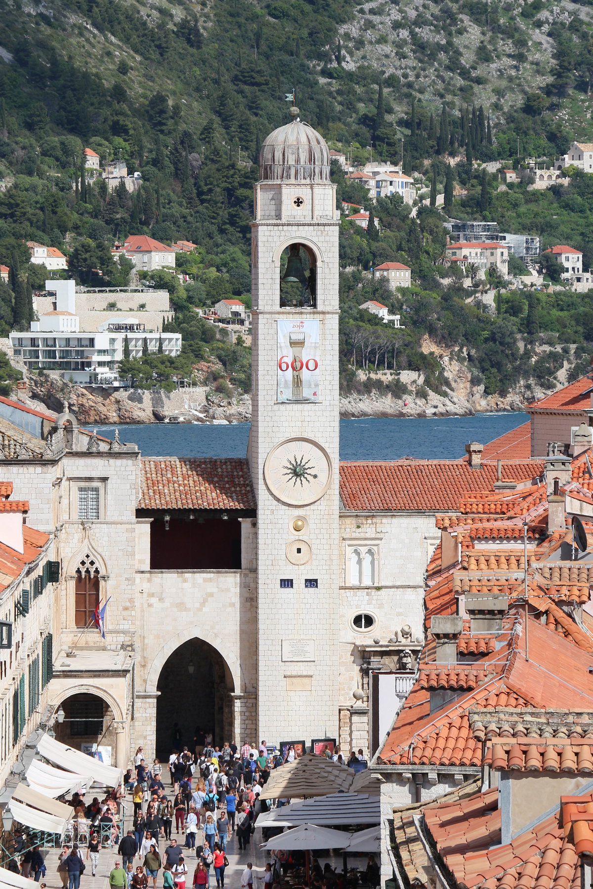 Clock Tower of Dubrovnik 01, Dubrovnik, Croatia, 2019