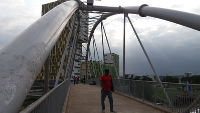 Tetteh Quarshie overhead bridge near Accra Mall 3, Accra, 2016