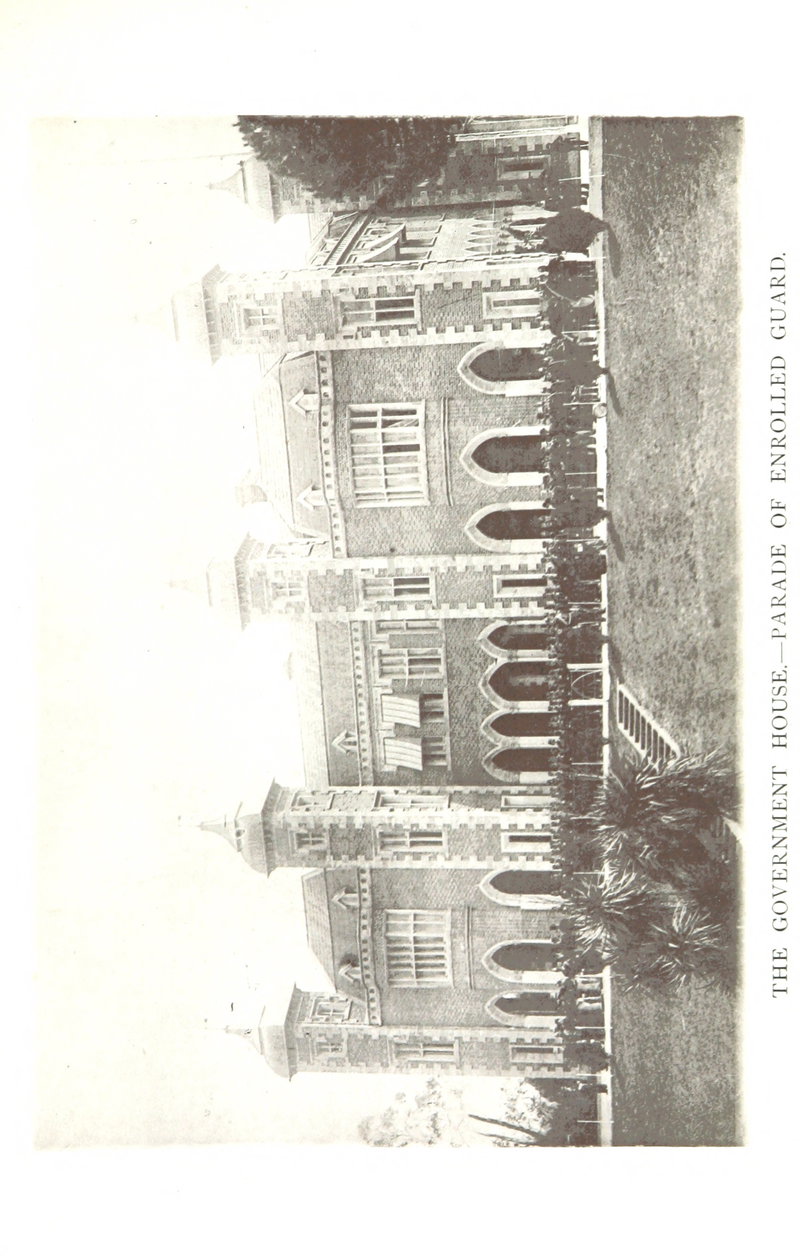 Yagan Square from the Horseshoe Bridge in 1892 — EU: Government House, Perth from "Western Australia in By Francis Hart. [With maps and plates.]". (1892)