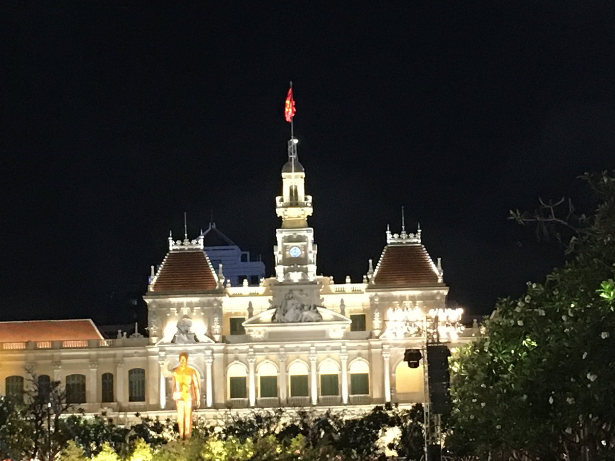 People's Committee Building of Ho Chi Minh City in Lunar New Year, Ho Chi Minh City, Vietnam, 2020