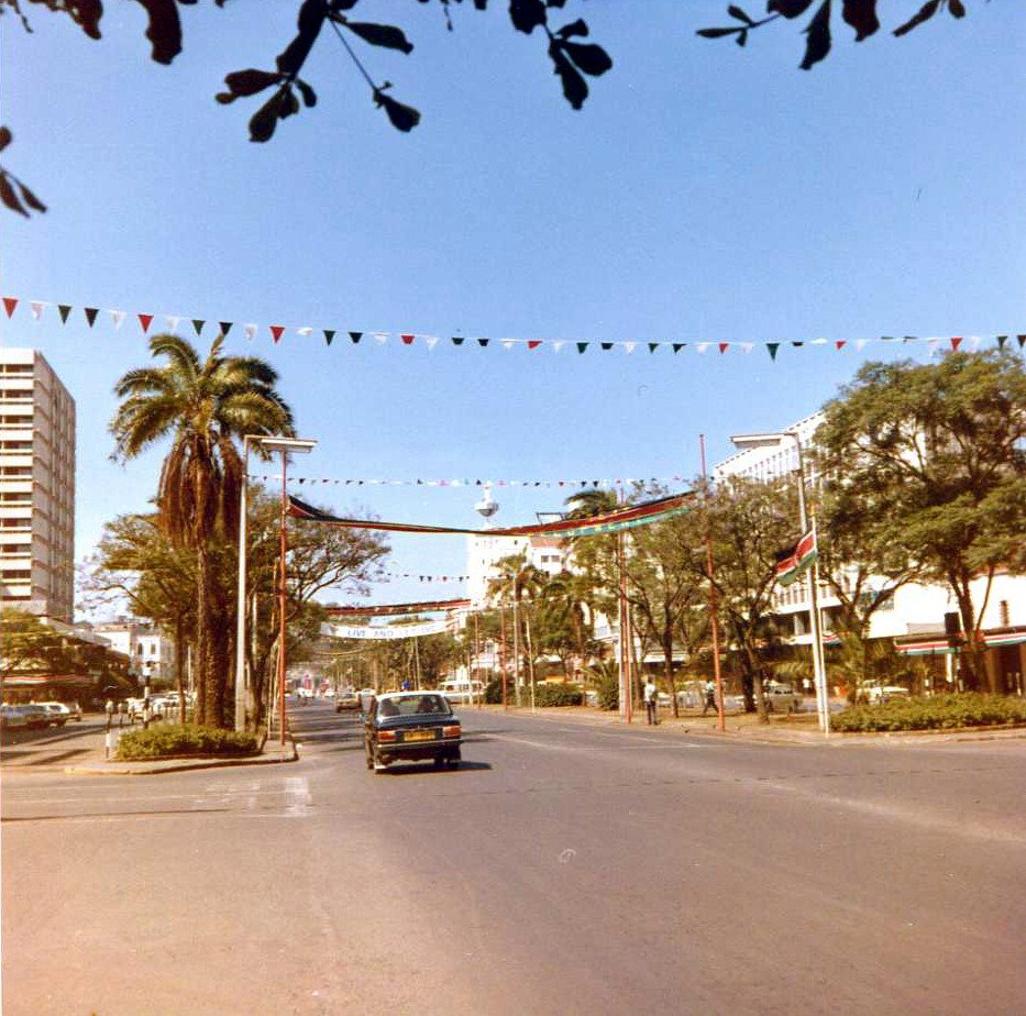 Jomo Kenyatta Avenue in Nairobi, Nairobi, Kenya, 1973