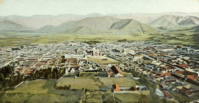 Postal Panorama de Cuzco (Perú), Cusco, 1928