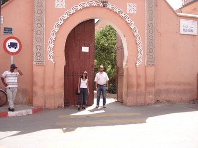 Entrance door of Bahia palace, Marrakech, 2006