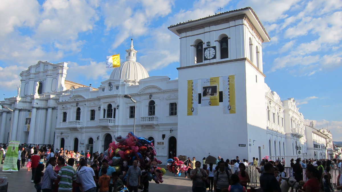 Catedral & Torre del Reloj (Popayan), Popayán, Colombia, 2016
