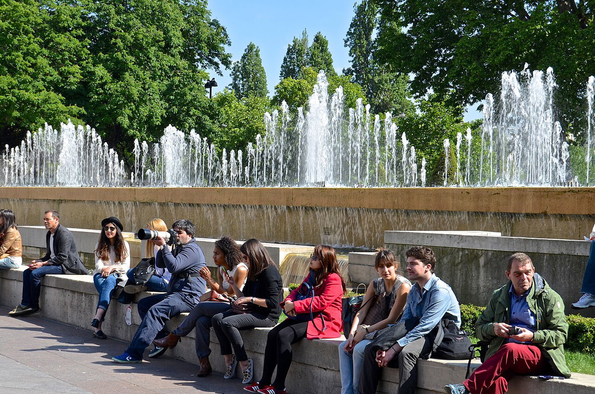 Fountains, Hotel de Ville, Paris, Paris, France, 2014
