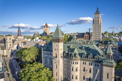 Vieux-Québec - Vue aérienne, Quebec City, 2024