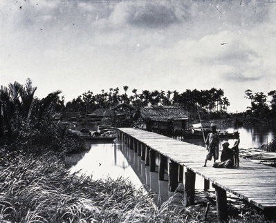 EU: River bridge, Saigon, Cochin China (1867), Ho Chi Minh City, 1867