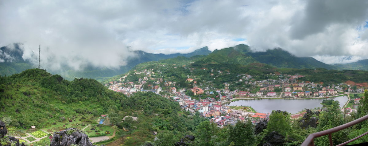 Sapa vu du mont Ham Rong, Sa Pa, Vietnam, 2009