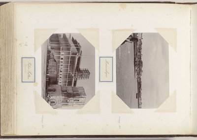 EU: Exterieur van het beschadigde paleis van de sultan van Zanzibar (1896), Zanzibar City, 1896