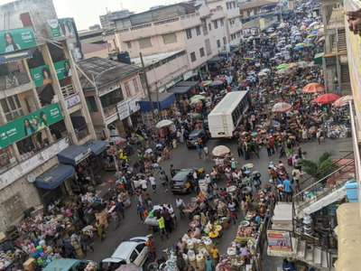 Makola martket street, Accra, 2023