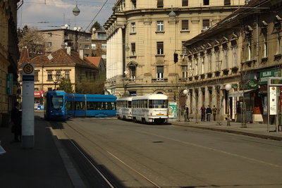 Záhřeb, Draškovićeva, tramvaje, Zagreb, 2011