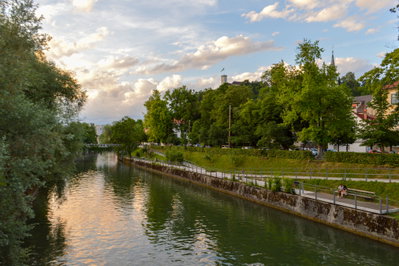 The River Outside The City Center, Ljubljana, 2017