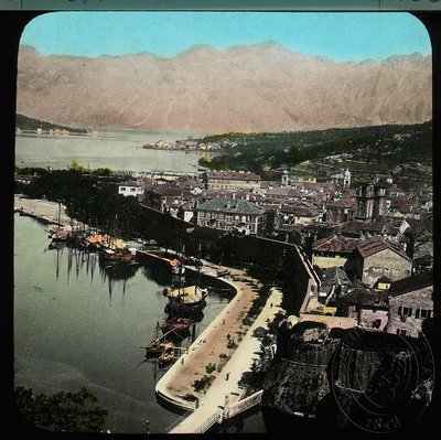 EU: Kotor - harbour view (1897), Kotor, Montenegro, 1897