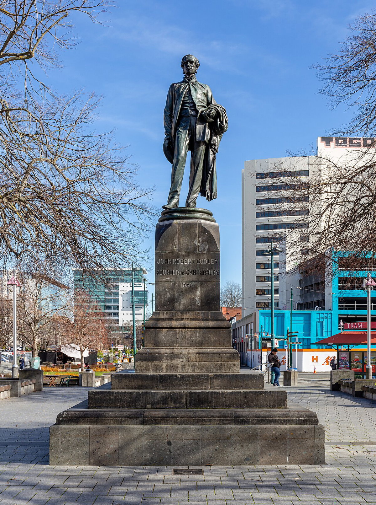 Godley Statue, Christchurch, New Zealand, Christchurch, New Zealand, 2019