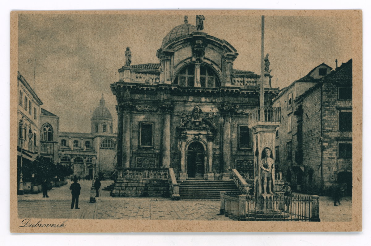 EU: Dubrovnik - In front of St. Blaise (1923), Dubrovnik, Croatia, 1923