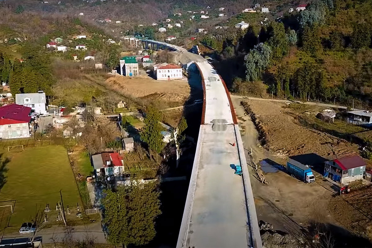 Batumi Bypass under construction, Batumi, Georgia, 2021