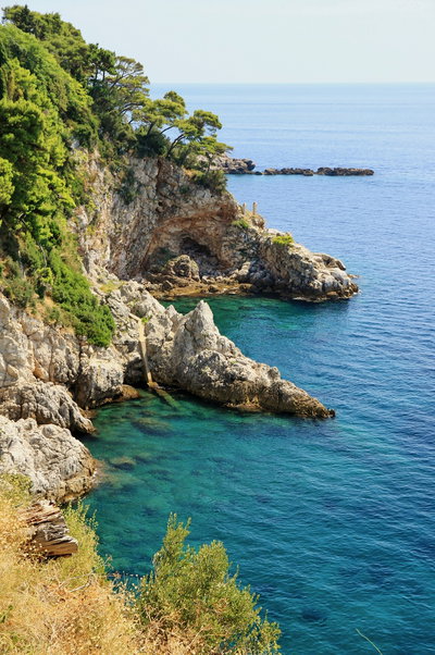 Dubrownik, Widok na morze z tarasu widokowego, Dubrovnik — photos through time