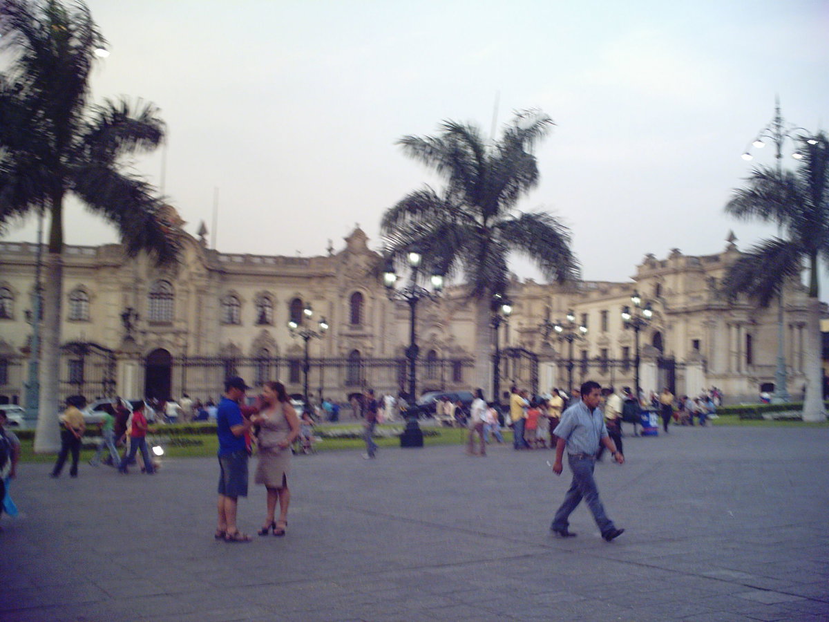 Palacio de Gobierno, desde Plaza de Armas, Lima, Lima, Peru, 2007