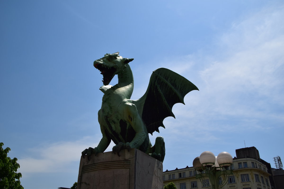 Dragon Bridge (Ljubljana), Ljubljana, Slovenia, 2023