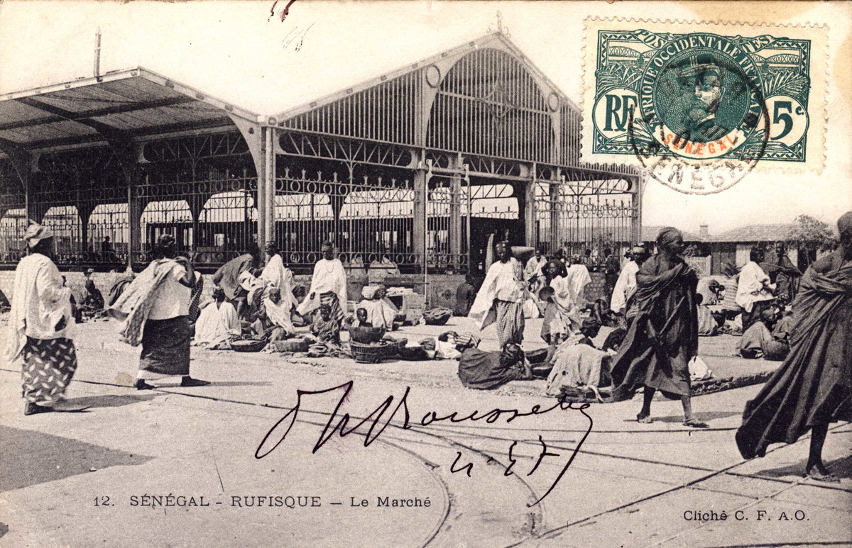 Senegal - Rufisque - Le Marche, Rufisque, Senegal, 1905