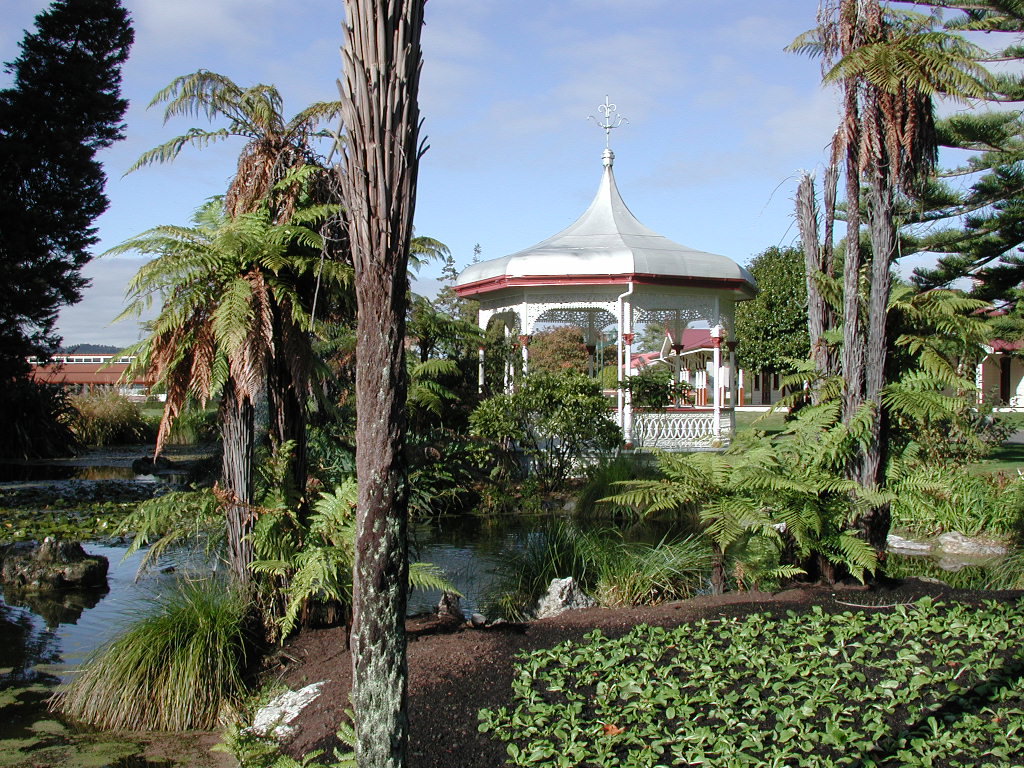 Pavilion in Government Gardens in Rotorua, Rotorua, New Zealand, 2011