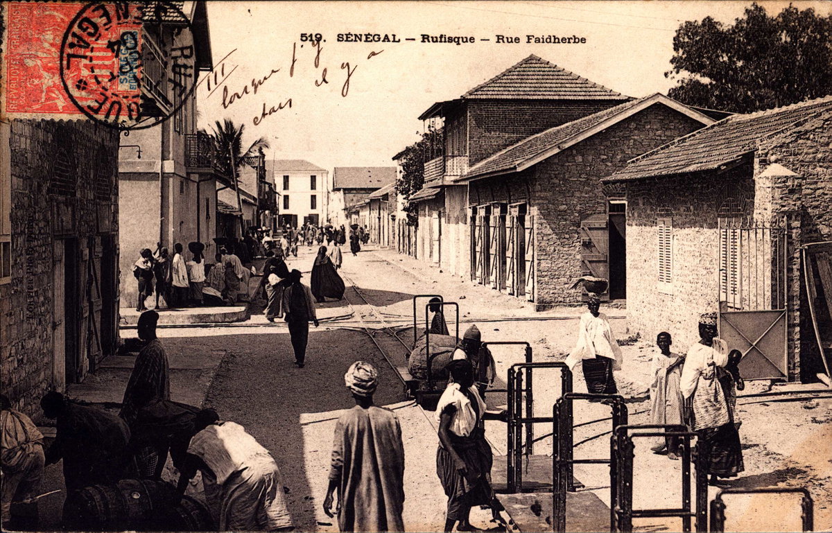 Senegal - Rufisque - Rue Faidherbe (September 1904), Rufisque, Senegal, 1904