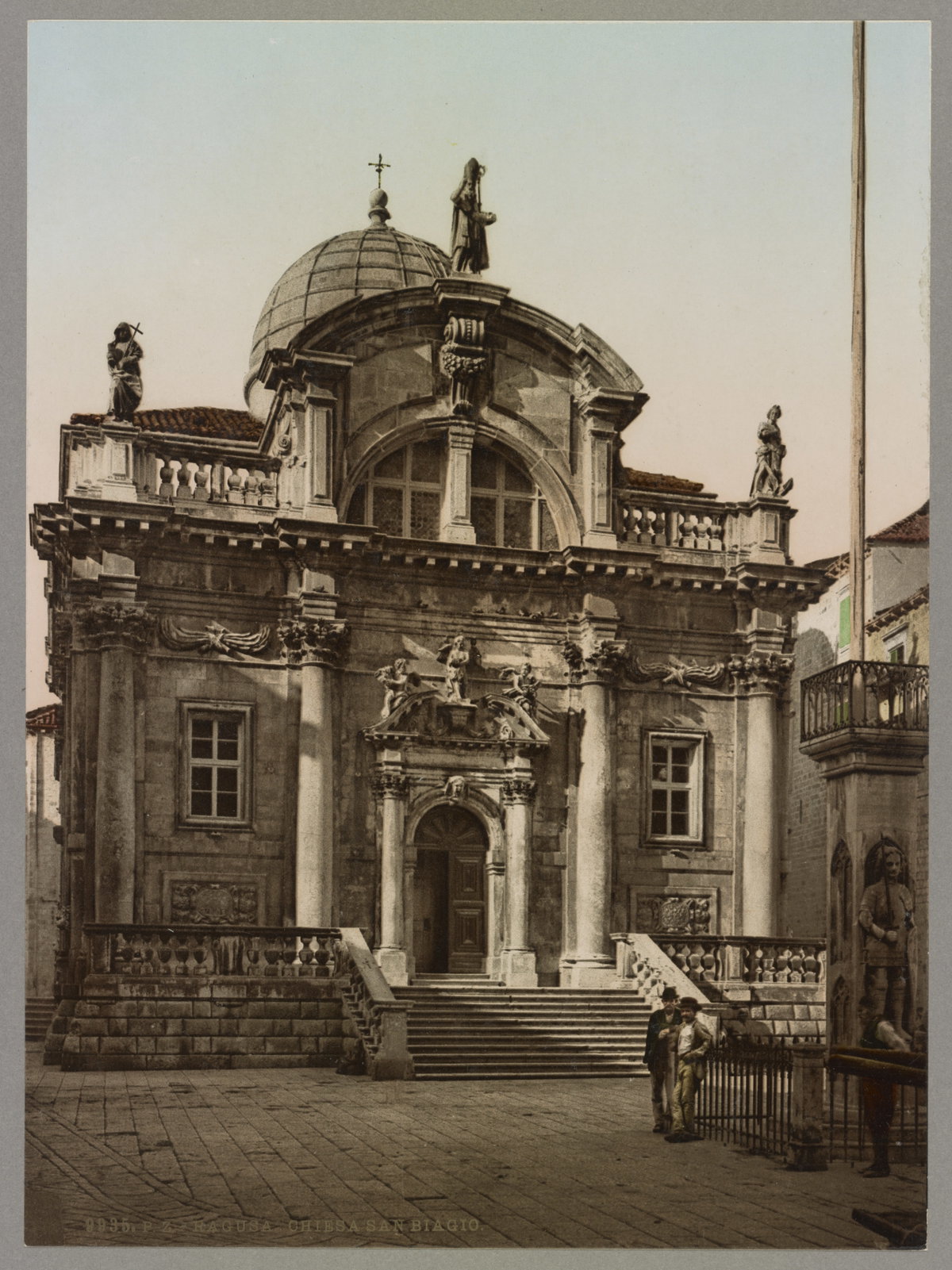 Ragusa. Chiesa San Biago, Dubrovnik, Croatia, 1890