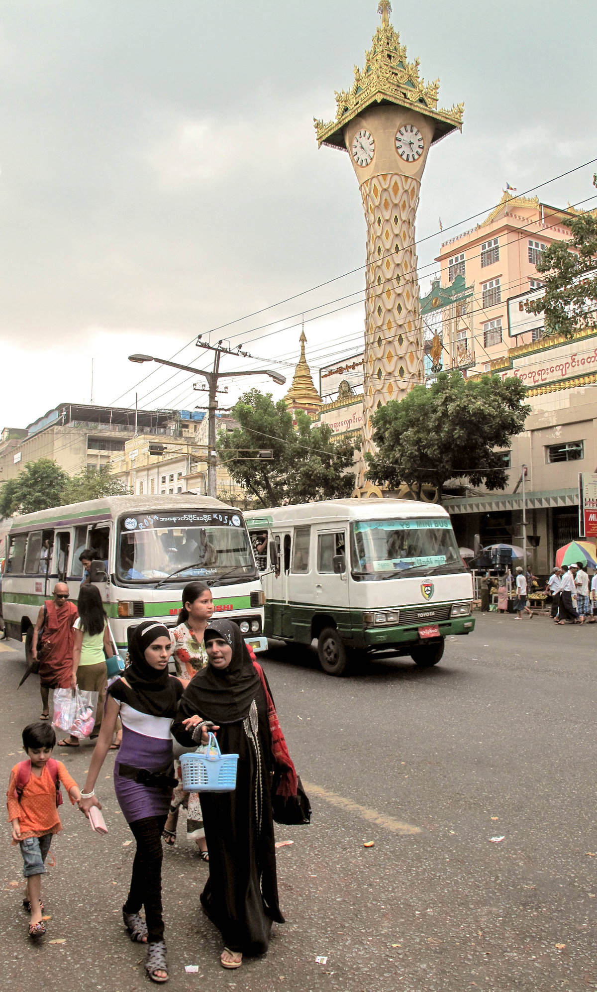Clocktower In Yangon, Yangon, Myanmar, 2013