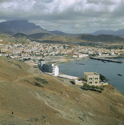 EU: Vista possível da cidade de Mindelo (1968), Mindelo, 1968