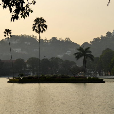 Island inside Kandy Lake. Кirimuhuda. නුවර වෑව, Sri Lanka, Kandy, 2015