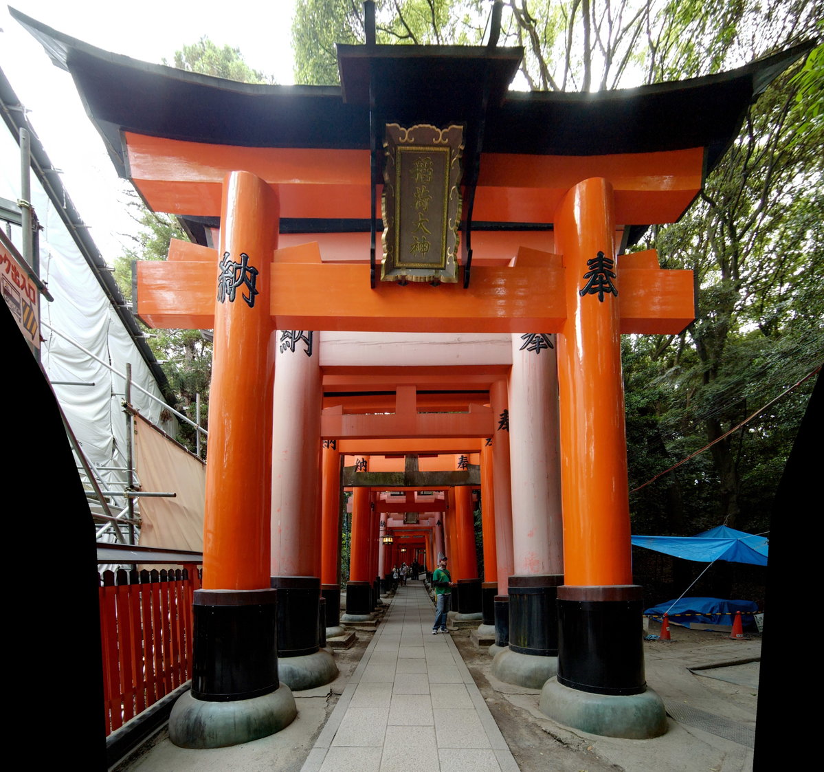 Climbing Fushimi Inari, Kyoto, Japan, 2008