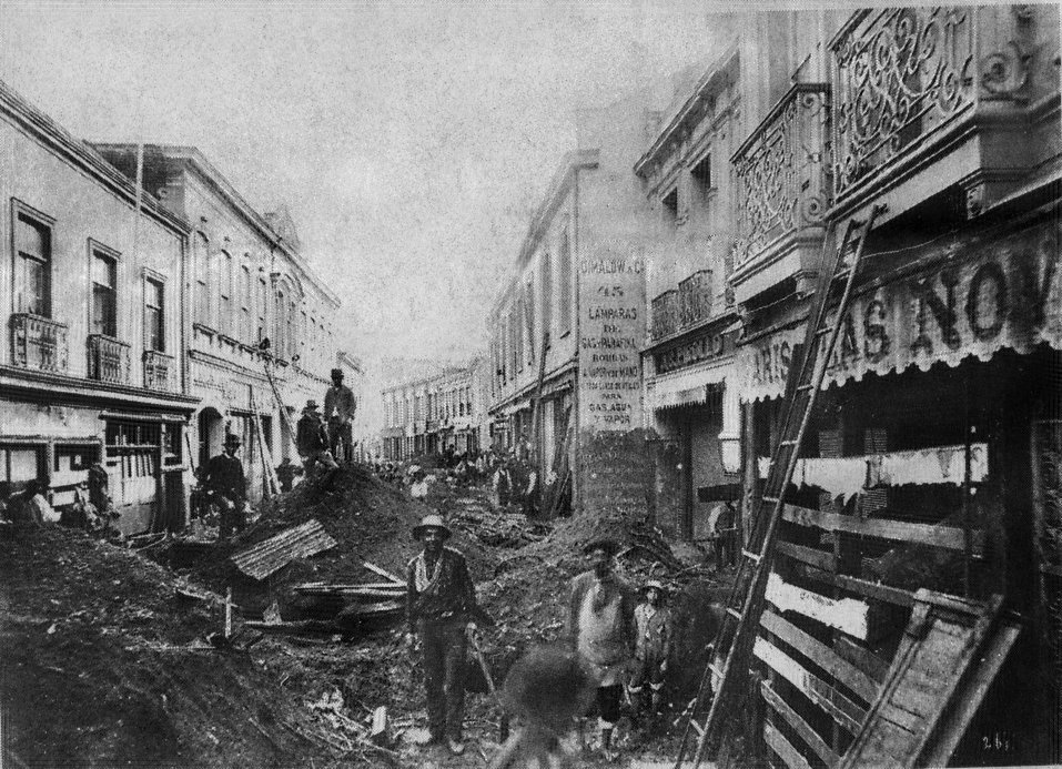 Valparaíso after the 1906 earthquake, Valparaiso, Chile, 1906