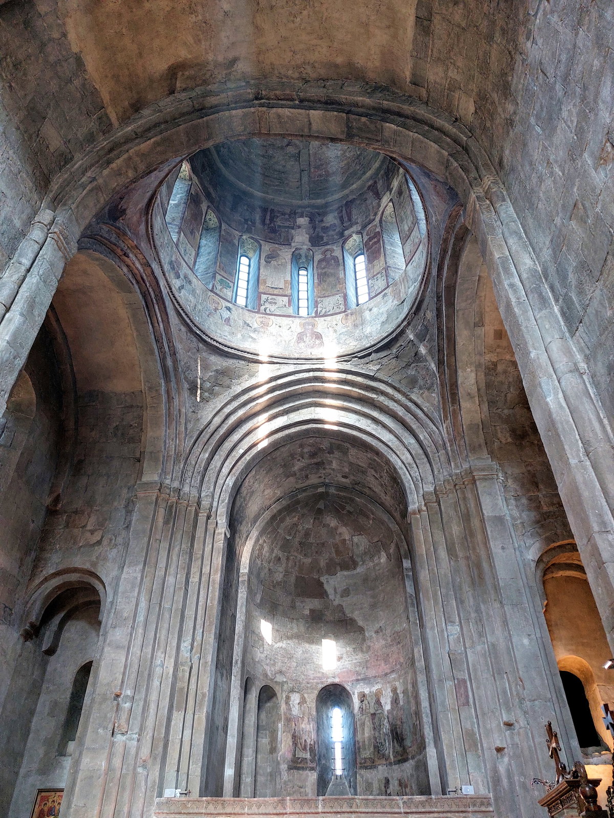 Dome and apse of Samtavro Church. Mtskheta, Georgia. August, Mtskheta, Georgia, 2024