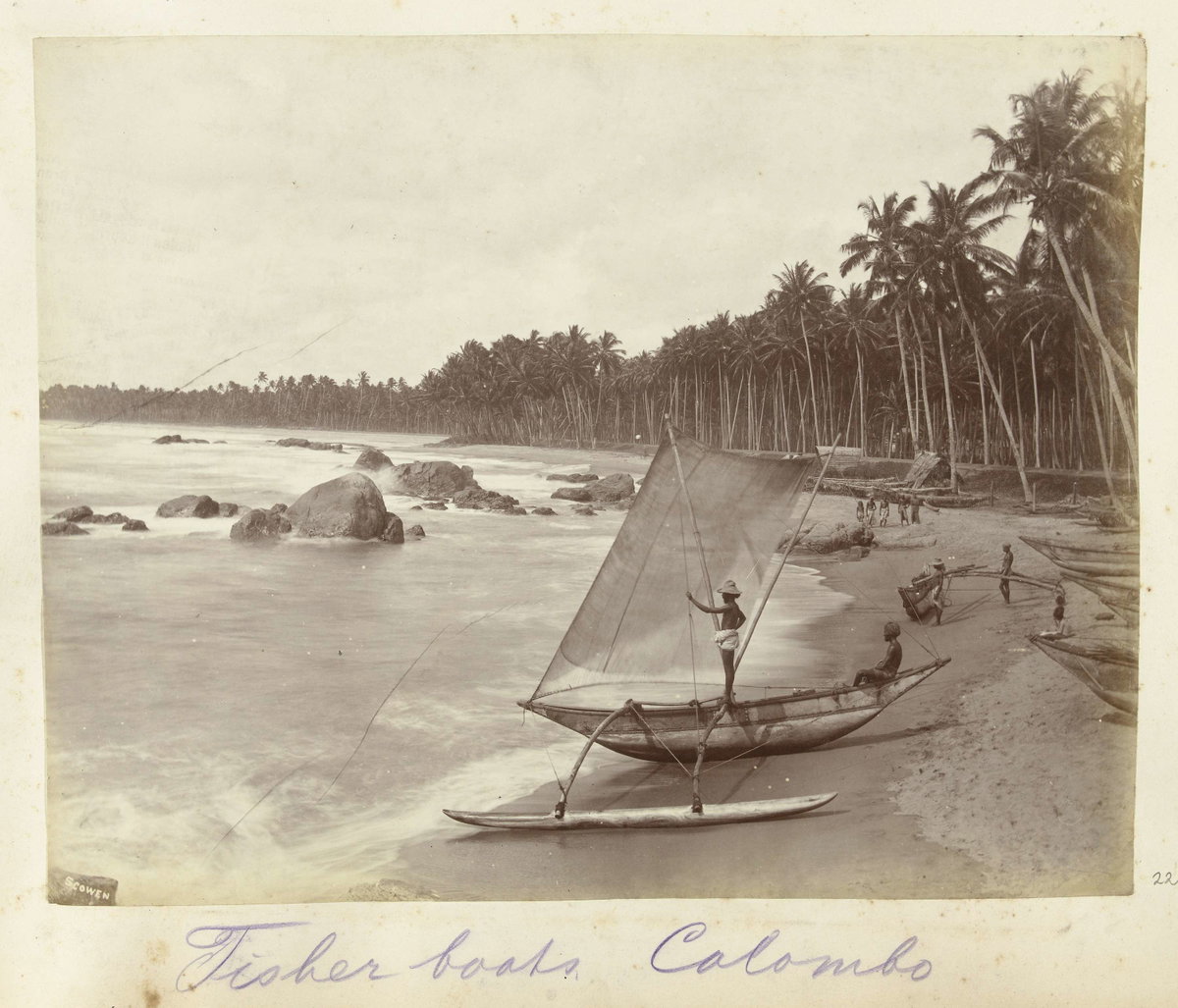 EU: Fisher boats Colombo (1900), Colombo, Sri Lanka, 1900