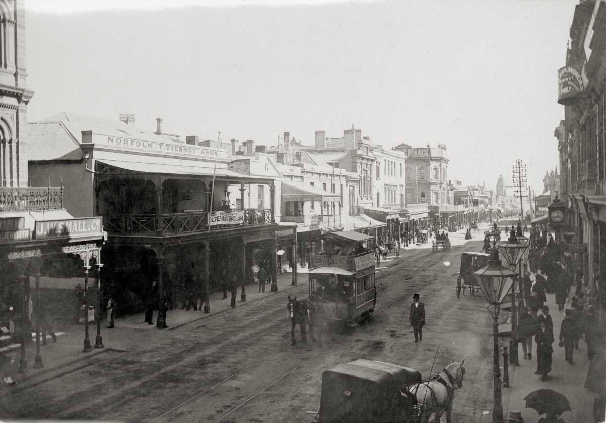 Norfolk Arms Hotel, Rundle Street, Adelaide, Australia, 1893