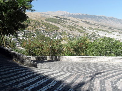 Gjirokaster, street to castle, Gjirokastër, 2010