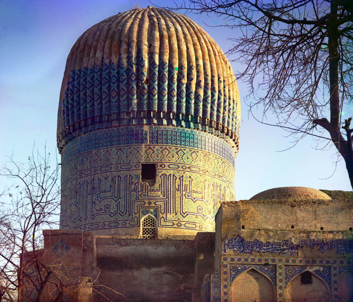 Tomb of Timur east side Prokudin Gorskii, Samarkand, Uzbekistan, 1910