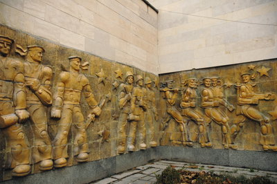 Flirtatious soviet soldiers, Gori Georgia, Gori, 2004