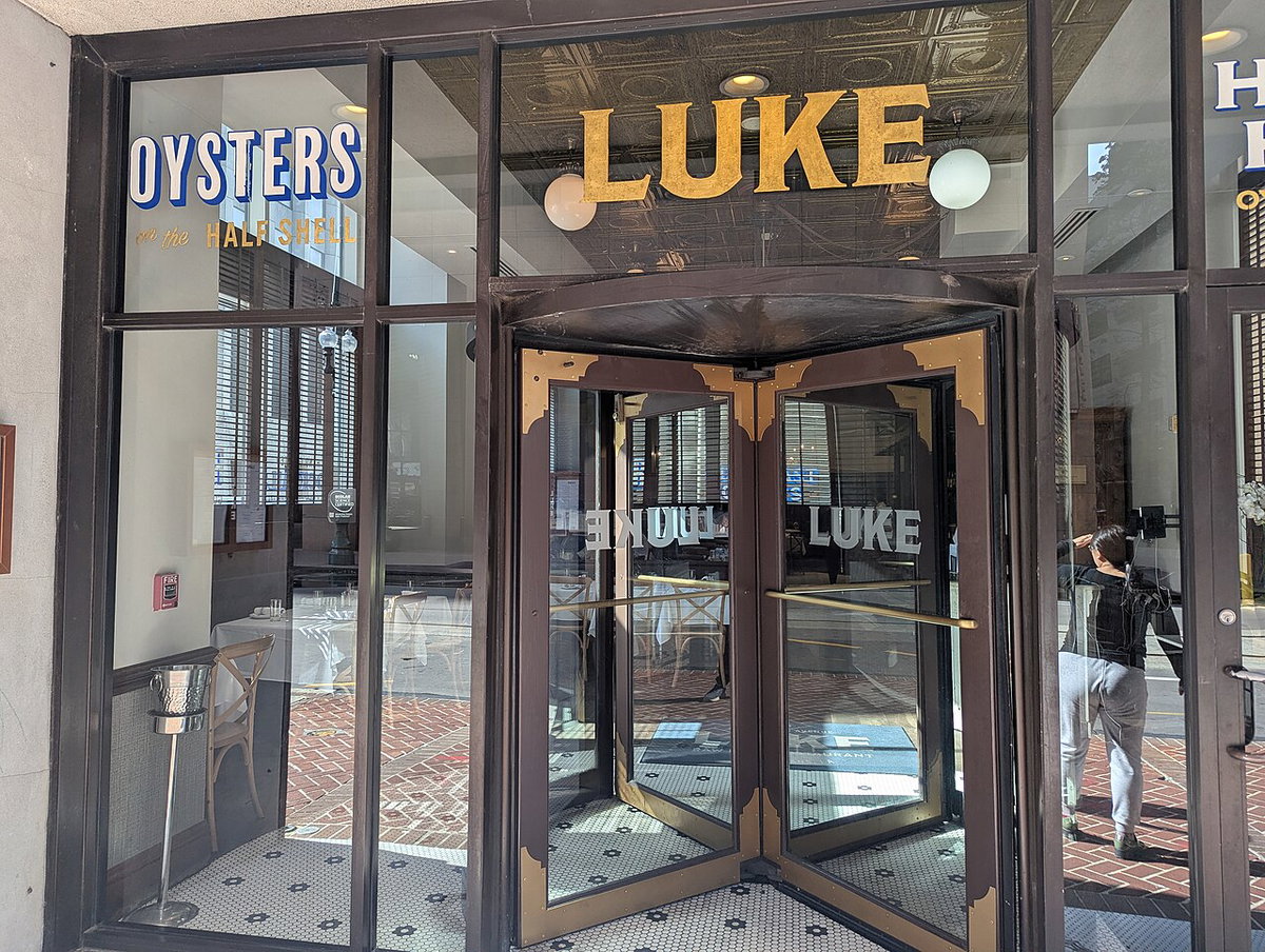 Luke restaurant, New Orleans 25 November 2025 - revolving door, New Orleans, United States, 2025