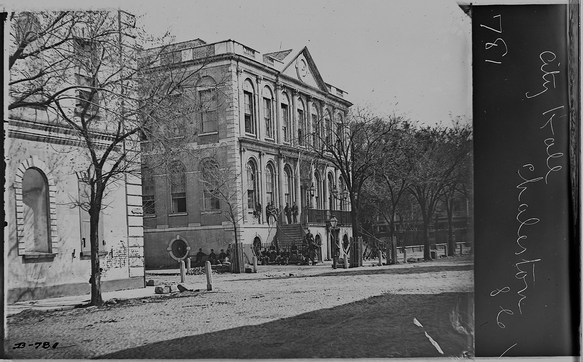 City Hall, Charleston, South Carolina, Charleston, USA, 1863