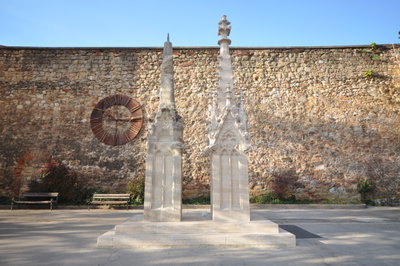 Zagreb Cathedral reconstruction - Old and new spires, Zagreb, 2012