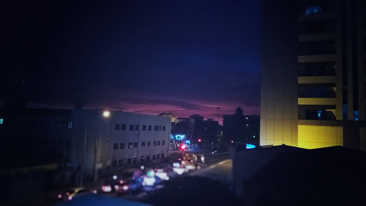 Night View of Union Place, Colombo, Sri Lanka, 2015