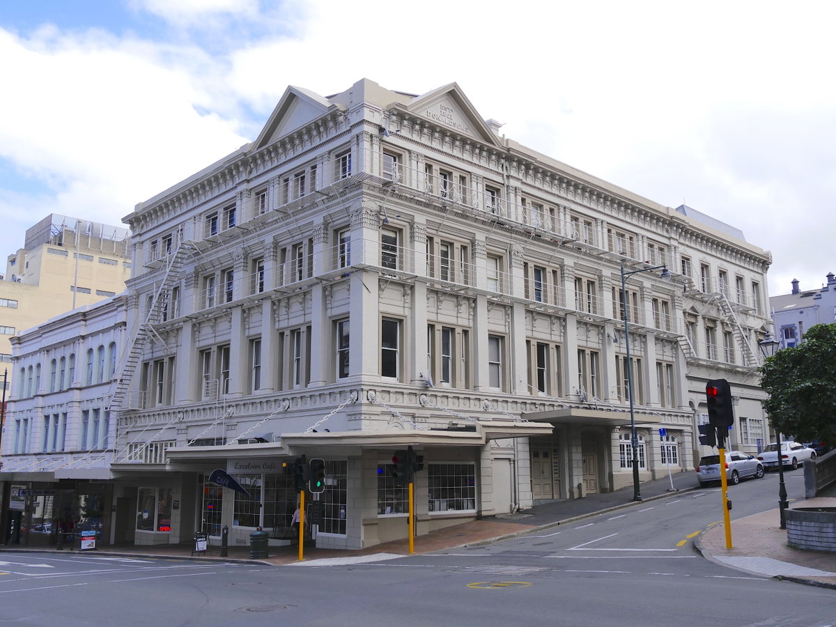 Excelsior Hotel (former), Dowling Street corner Princes Street, Dunedin, New Zealand, Dunedin, New Zealand, 2017