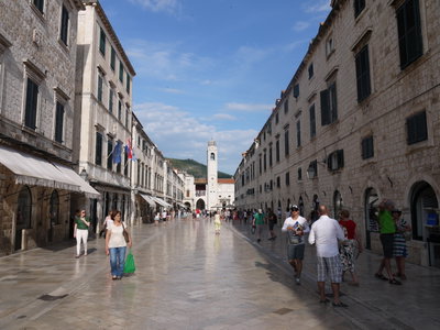 Dubrownik - widok na wieżę zegarową, Dubrovnik, 2015