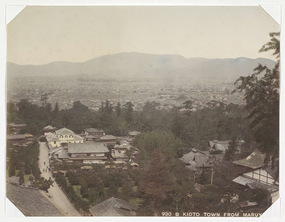 EU: Kioto Town from Maruyama (1892), Kyoto, Japan, 1892