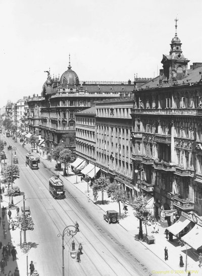 EU: Marszałkowska Street in Warsaw. (1938), Warsaw, 1938