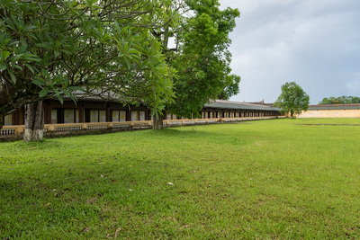 Long corridor in Hue, Vietnam, Hue, 2017